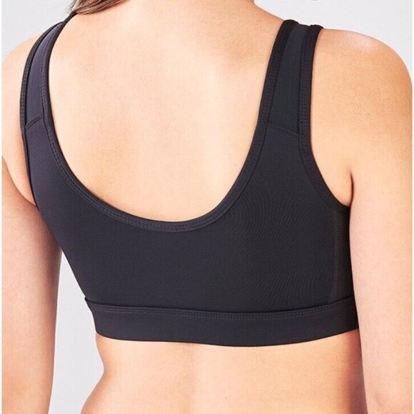 NWT Fabletics Veronica Black Lace UP Padded Sports Bra Women's Small - Picture 2 of 7